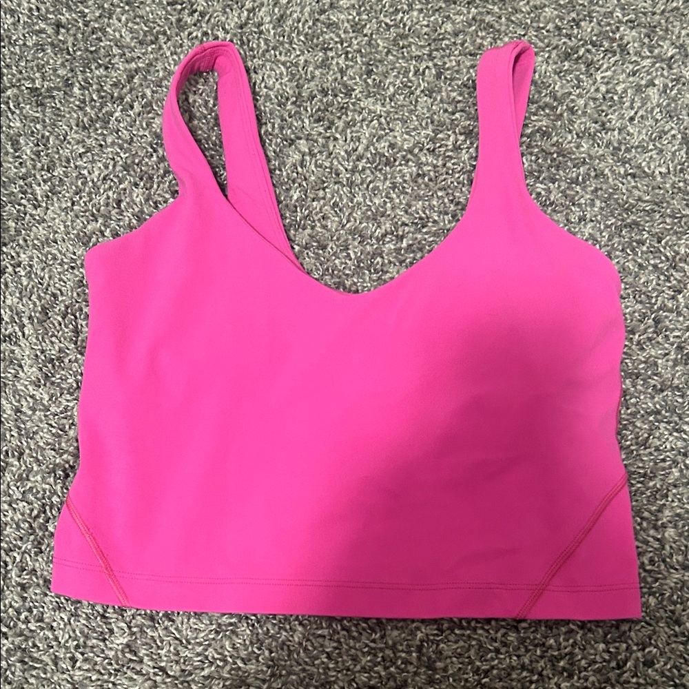 Lululemon Athletica Pink Crop Top